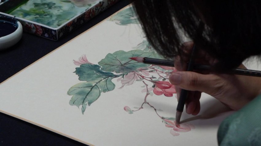 零基础国画入门：小马啸羽没骨花鸟技法精讲