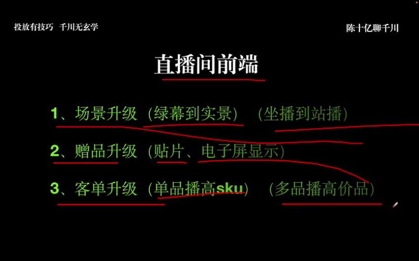 千川抖音付费投流打法实操课程 全盘底层拆解28讲
