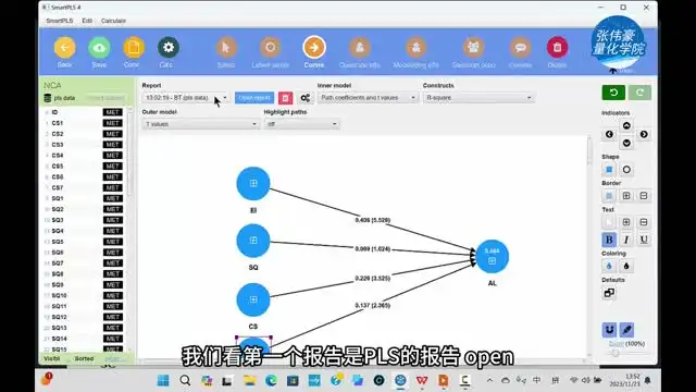 统计软件SmartPLS4.0从入门到精通全流程线上课程